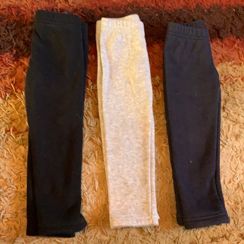 Carter’s fleece lined leggings. Girls size 2T